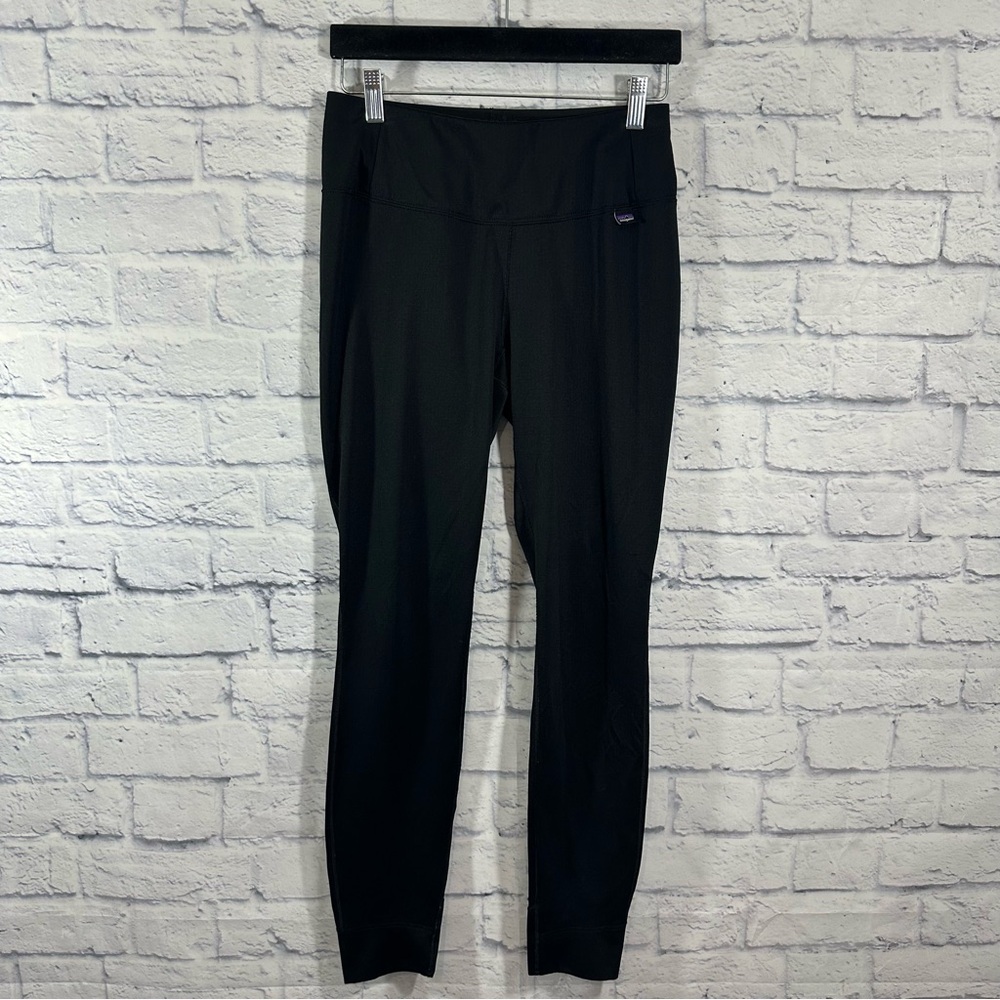 Pantagonia Black Capilene Base Layer Legging Pants Sz Small